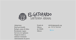 Desktop Screenshot of elgatopardo.org