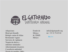 Tablet Screenshot of elgatopardo.org